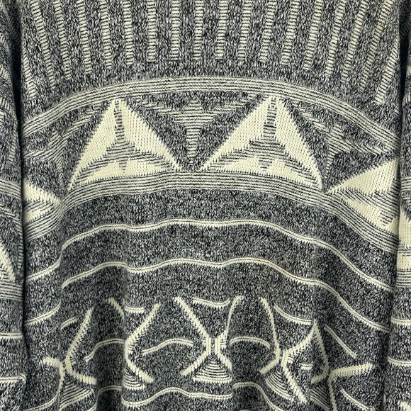 Porto Bello Sweater Cardigan Size M Gray Long Sleeve Cable Knit V Neck Acrylic - Picture 8 of 9